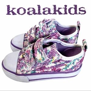 Koala Kids Velcro Closure Colorful Sparkly Sneakers